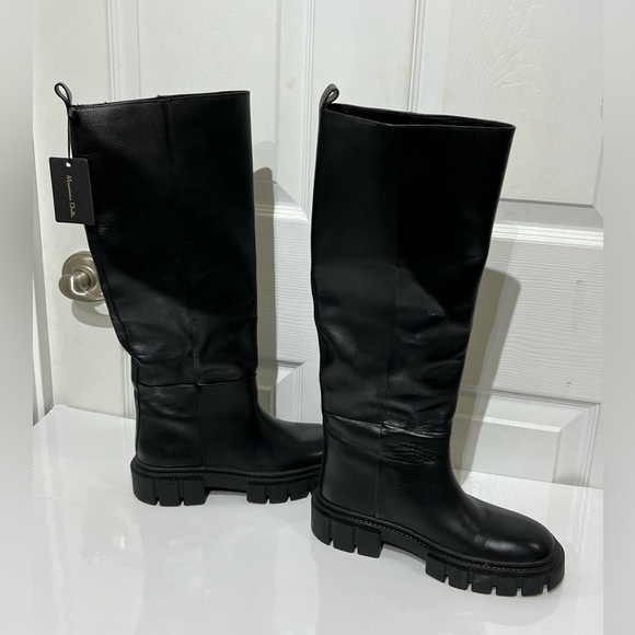 Massimo Dutti Genuine Leather Tall boots size 36 - Picture 3 of 13